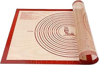 Non-slip Silicone Pastry Mat Extra Large with Measurements 28''By 20'' for Silicone Baking Mat, Counter, Dough Rolling,...