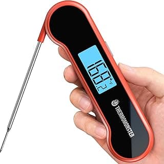 0.5 Sec Instant Read Meat Thermometer Digital with ±0.5℉ Precision, Food Thermometer for Cooking Kitchen Gadgets, Oven Grill Candy BBQ Esse...